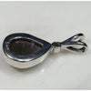 Natural Australian Boulder Opal and Diamond Silver Pendant with Silver Chain