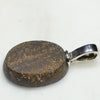 Australian Boulder Opal Silver Loop Pendant with Silver Chain