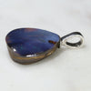 Australian Boulder Opal Silver Loop Pendant with Silver Chain