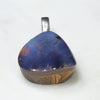 Australian Boulder Opal Silver Loop Pendant with Silver Chain
