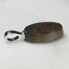 Australian Boulder Opal Silver Loop Pendant with Silver Chain