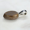 Australian Boulder Opal Silver Loop Pendant with Silver Chain