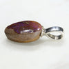 Australian Boulder Opal Silver Loop Pendant with Silver Chain