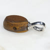 Australian Boulder Opal Silver Loop Pendant with Silver Chain