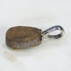 Silver Solid Opal Pendant Rear view