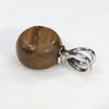 Australian Boulder Opal Silver Loop Pendant with Silver Chain