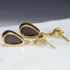 Natural Australian  Boulder Opal 18k Gold Earrings