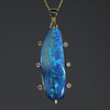 Large Blue Opal Pendant 
