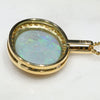 Stunning Natural  Australian Opal and Diamond 18K Gold Pendant (11mm x 14mm) Code -GP312