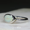 Sterling Silver - Solid White Opal