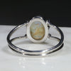 Natural Australian Opal Silver Ring - Size 6.25