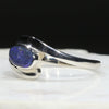 Natural Australian Opal Silver Ring - Size 9.5 Code - SR301