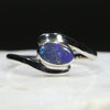 Natural Australian Opal Silver Ring - Size 9.5 Code - SR301