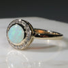 Australian White Opal And Diamonds