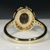 Gold Solid Opal Gold Ring Rear View
