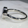 Australian Solid Boulder Opal and Diamond Silver Ring - Size 7.25 Code - RS4