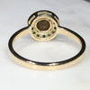 Natural Australian Boulder Opal and Diamond Gold Ring - Size 6 Code -GR706