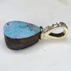 Australian Boulder  Opal and Diamond Gold Pendant Code -PL12