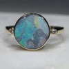 Opal Gold Ring With Diamonds