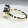 Natural Australian Boulder Opal and Diamond Gold Ring  - Size 10.25 Code -GR777