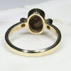 Natural Australian Boulder Opal and Diamond Gold Ring  - Size 6.75 Code -RL4
