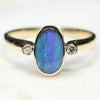 Australian Boulder Opal With Diamonds