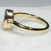 Natural Australian Boulder Opal and Diamond Gold Ring  - Size 8 Code -RL1
