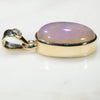 Natural Australian Boulder Opal and Diamond Gold Pendant Code -PL34