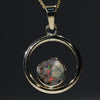 Natural Australian Boulder  Opal  Gold Pendant