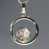 Natural Australian Boulder  Opal  Gold Pendant