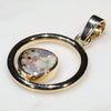 Natural Australian Boulder  Opal  Gold Pendant