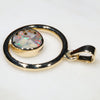 Natural Australian Boulder  Opal  Gold Pendant
