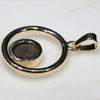Natural Australian Boulder  Opal  Gold Pendant
