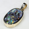 10k Gold Natural Opal- Natural Opal Pattern Pendant