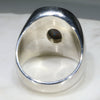 Natural Boulder Opal Matrix Mens Silver Ring -Size 8.75