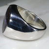 Natural Boulder Opal Matrix Mens Silver Ring -Size 9 Code-SM53