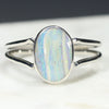 Australian Solid Boulder Opal Silver Ring - Size 7 Code - SR11