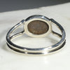 Australian Solid Boulder Opal Silver Ring - Size 6.75 Code - SR27