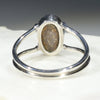 Australian Solid Boulder Opal Silver Ring - Size 6.75 Code - SR21