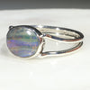 Australian Solid Boulder Opal Silver Ring - Size 7 Code - SR23