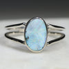 Natural Australian Solid Opal Solver Ring