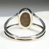 Australian Solid Boulder Opal Silver Ring - Size 7.25 Code - SR19