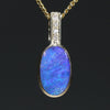 Boulder Opal and Diamond Gold Pendant Code -GPA148 WA