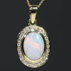 Natural Australian 18k Gold and diamond Pendant