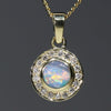 Australian Boulder Opal and Diamond 18K Gold Pendant Code -PL40 WA