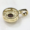 Natural Australian Boulder Opal and Diamond 18K Gold Pendant (5mm x 5mm) Code -PL40