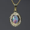 Australian Opal Gold Pendant