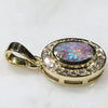 Australian Opal Pendant Side View
