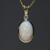 Small Opal Pendant 18k Gold