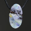 Natural Australian Boulder Opal Pendant (Length 24mm x Width 14mm) Code-SD363